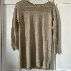 Eileen Fisher 100% wool lightweight tunic or sweater dress.  Size S